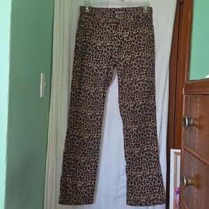 Vintage Y2k Bubblegum BG Animal Print Straight Bootcut Pants